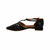 24001 Black T-Strap Flat