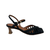 24076 Invar Ankle Strap Black Sandal