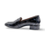 C5020 Navy Patent Croco Loafer