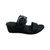 Rabia Black Wedge Slide