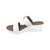 Rabia White Wedge Slide