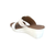 Rabia White Wedge Slide