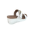 Rabia White Wedge Slide