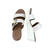 Rabia White Wedge Slide