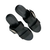 Rabia Black Wedge Slide