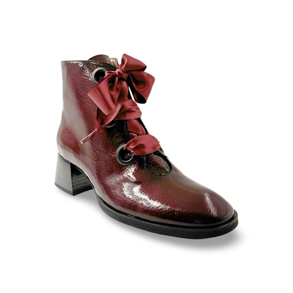 HI252253 Charlize Maroon Patent Boot