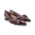 HI254198 Sahara Maroon Bow Heel