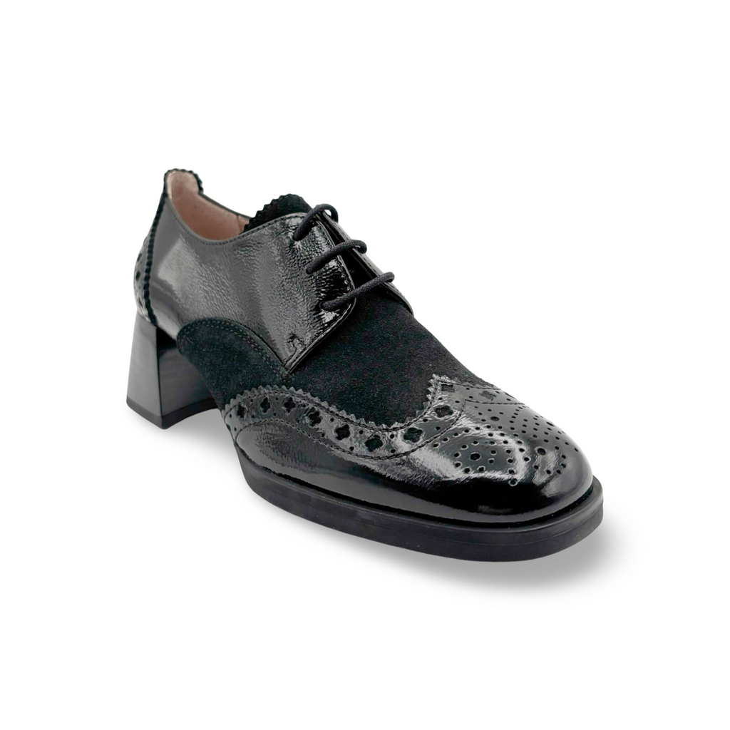 Milan BHI253579 Black Loafer Heel