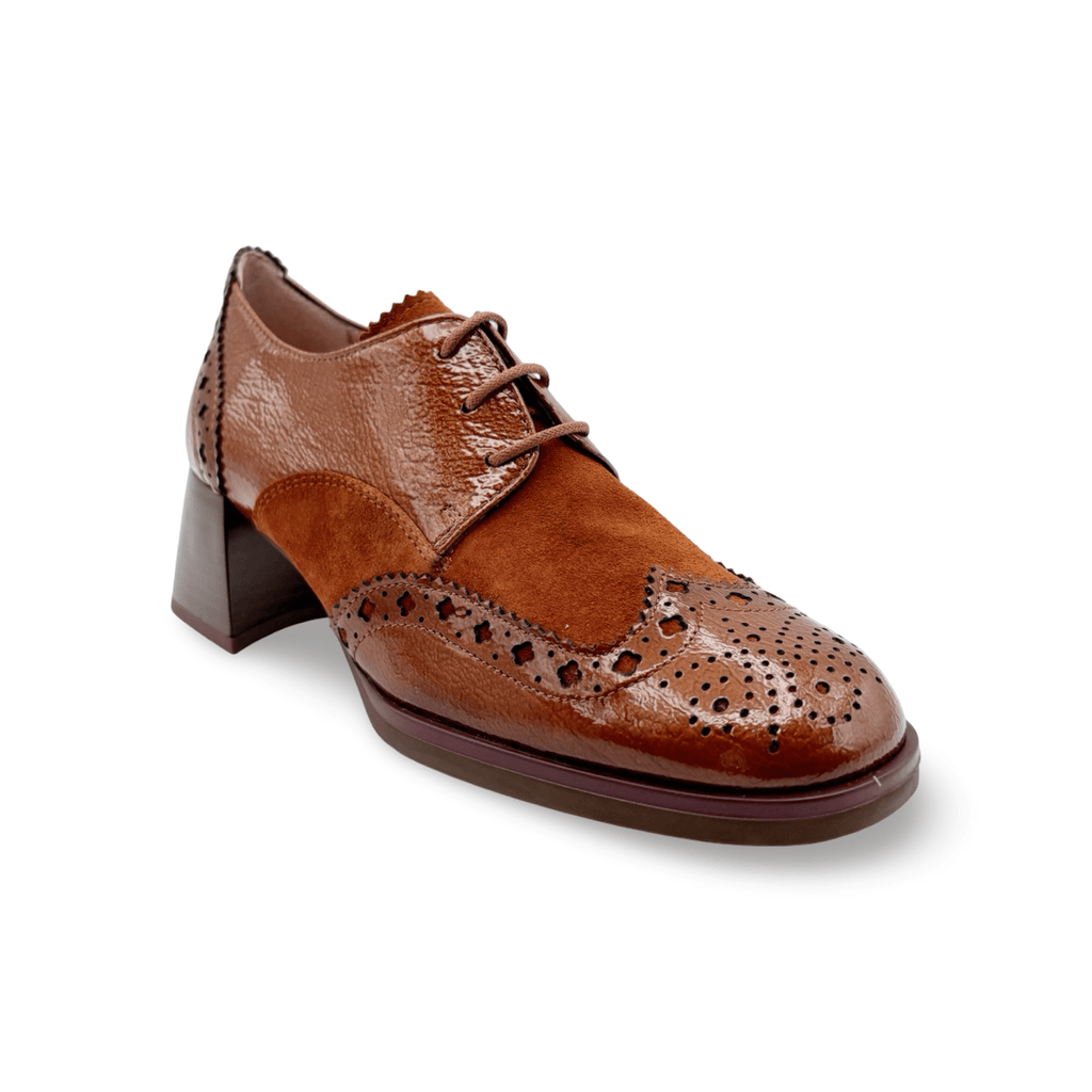 BHI253579 Milan Brown Lace up Spat