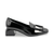 5982 Black Zebra Loafer Heel