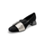 5982 Black Pewter Loafer Heel