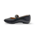 Delicato Black Crystal Buckle Mary-Jane
