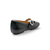 Delicato Black Crystal Buckle Mary-Jane