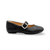 Delicato Black Crystal Buckle Mary-Jane