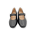 Delicato Black Crystal Buckle Mary-Jane