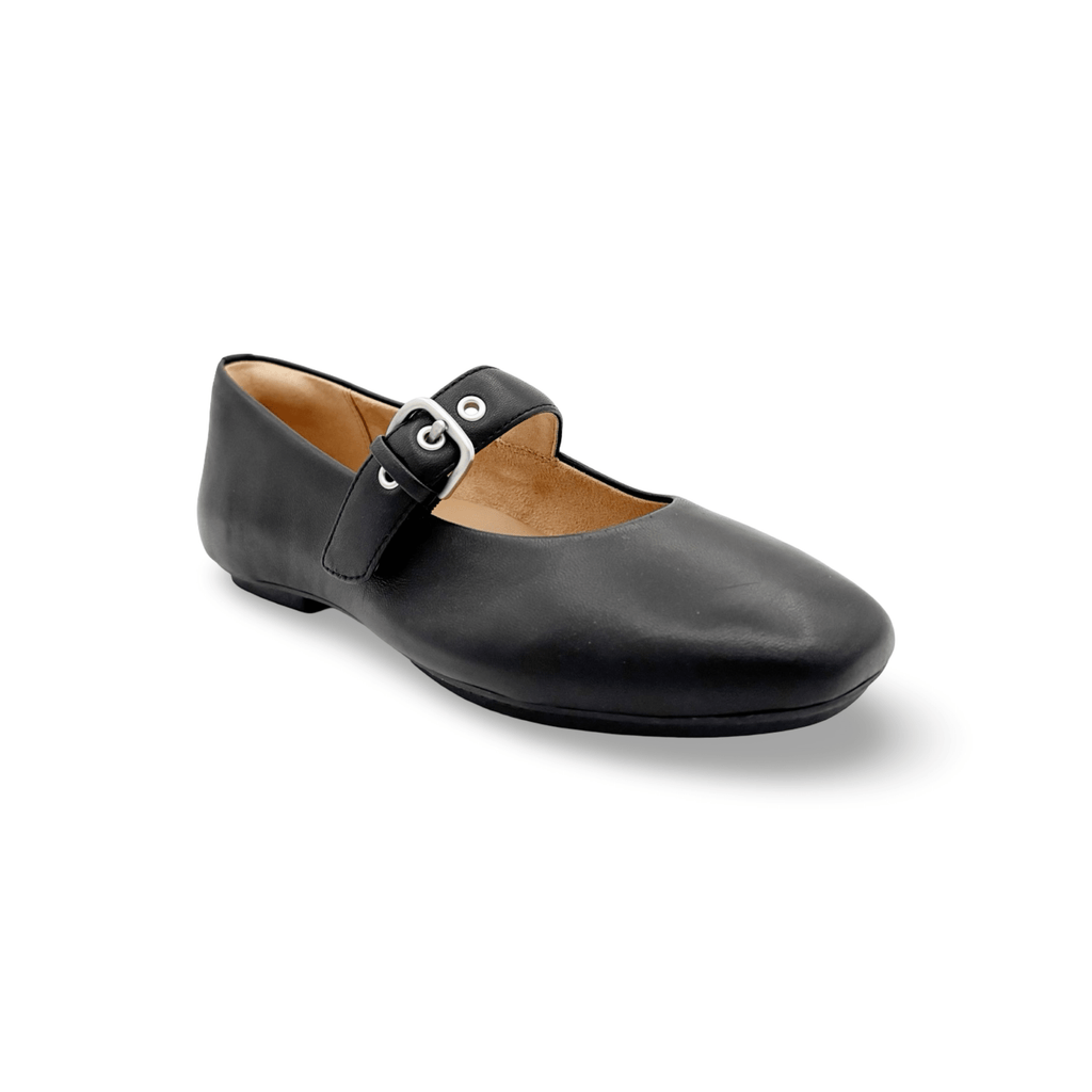 Delicato Black Mary-Jane Flat