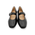 Delicato Black Mary-Jane Flat