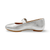Delicato Silver Crystal Buckle Mary-Jane