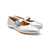 Delicato Silver Crystal Buckle Mary-Jane