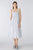 87542 White Blue Dress