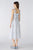 87542 White Blue Dress