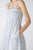 87542 White Blue Dress