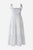 87542 White Blue Dress