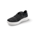 Super-Q Black/Silver Knit Laced Sneaker