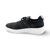 Super-Q Black/Silver Knit Laced Sneaker