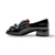 Zapame47 Black Ribbon Low Heel