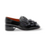 Zapame47 Black Ribbon Low Heel