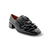 Zapame47 Black Ribbon Low Heel
