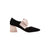 Misha Black/Nude Suede Pump