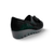 C3342 Black Suede Loafer Wedge