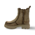 Leilani Beige Chunky Heel Boot