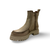 Leilani Beige Chunky Heel Boot