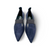 13086 Navy Suede Flat