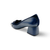 13111M2 Navy Leather Suede Pump
