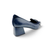 13111M2 Navy Leather Suede Pump