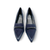 13111M2 Navy Leather Suede Pump