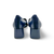 13111M2 Navy Leather Suede Pump