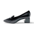13111M Black Leather Suede Pump