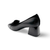 13111M Black Leather Suede Pump
