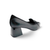 13111M Black Leather Suede Pump