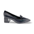 13111M Black Leather Suede Pump