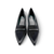 13111M Black Leather Suede Pump
