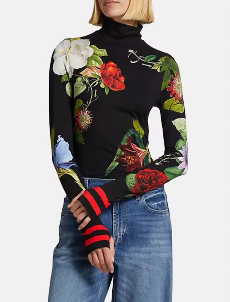Black Floral Underpinning