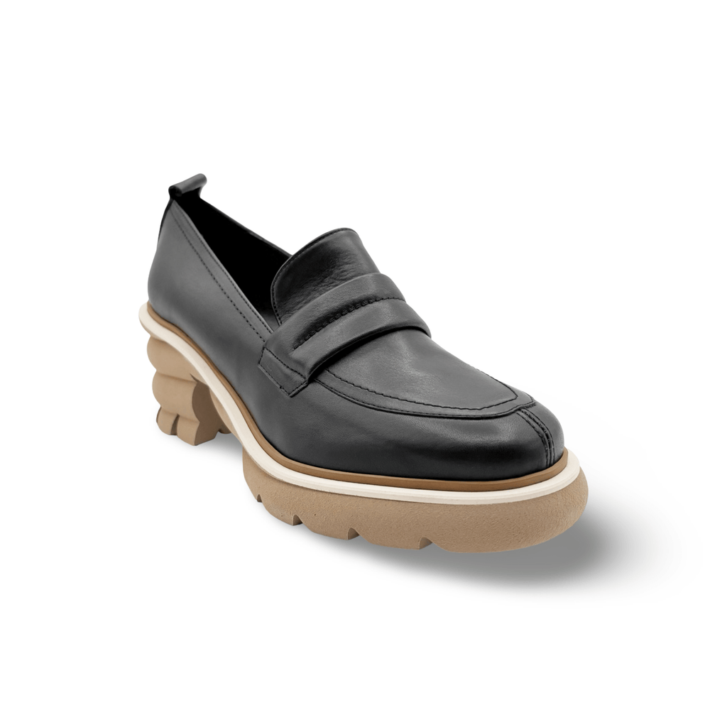 53043M Black Lug Sole Loafer