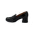 Siana Black Patent Loafer Heel