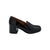 Siana Black Patent Loafer Heel